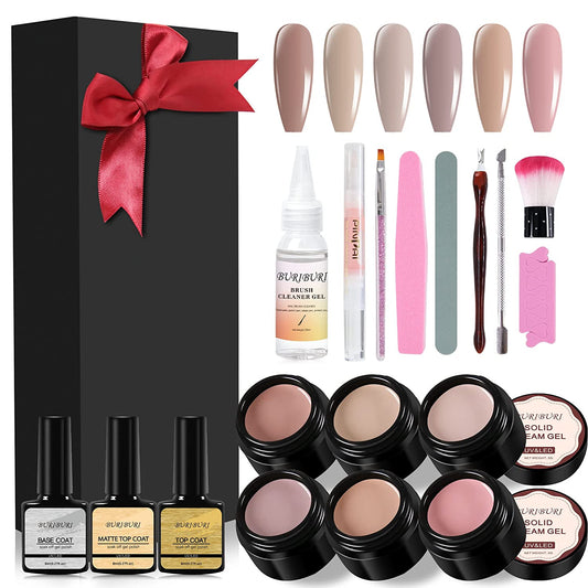 Solid Nail Gel Polish Kit Manicure Palette