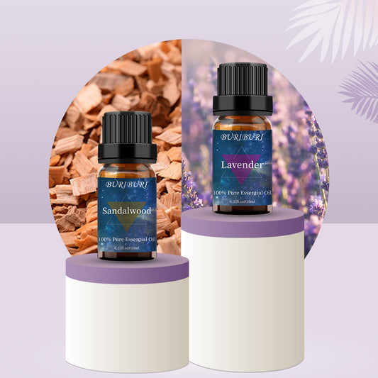 Lavender and Sandalwood Essential Oil Set 2 Pack