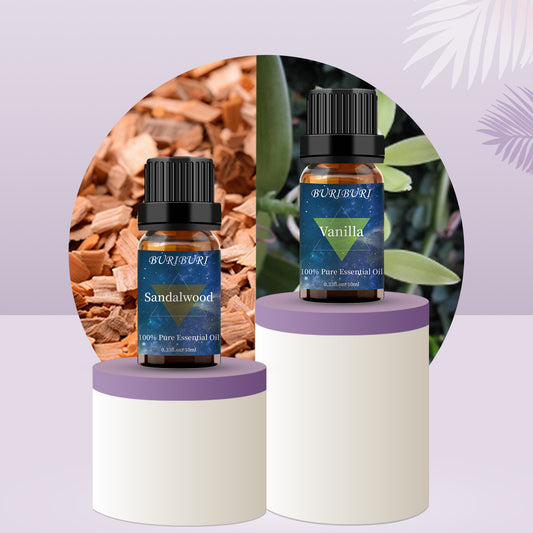 Sandalwood and Vanilla Essential Oil Set 2 Pack