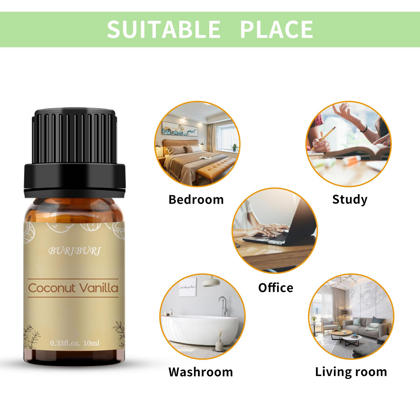 BURIBURI Coconut Vanilla Essential Oil 10ML