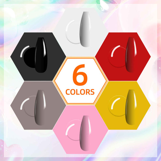 Basic Color Gel Nails Polish Set