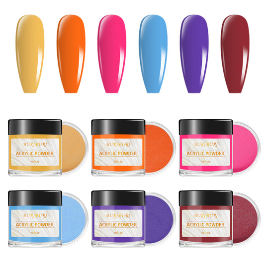 Emboldened & Fierce - 6 Colors Nails Acrylic Powder Set