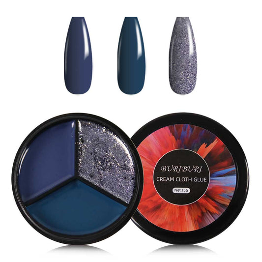 nails for navy blue dress