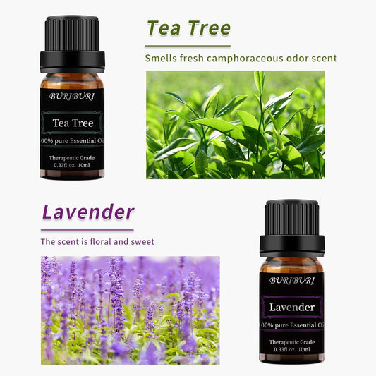 lavender,tea tree essential oil