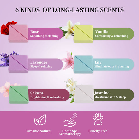 Square Shower Steamers Aromatherapy set