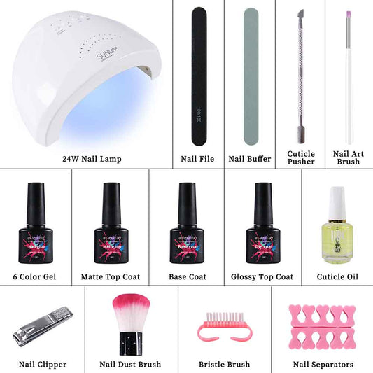 gel polish uv light kit