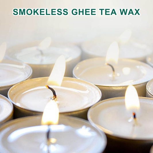 10pcs/30pcs/50pcs/100pcs Smokeless Tea Lights Candles Vegetable Ghee Tea Wax