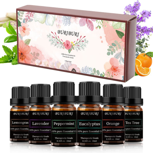 lavender orange peppermint eucalyptus lemongrass tea tree essential oil
