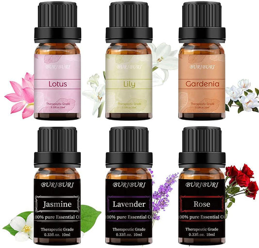lavender rose jasmine lily lotus gardenia essential oil