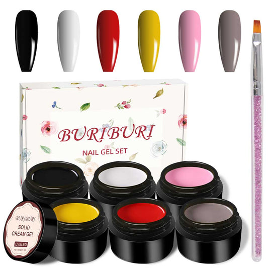 Basic Color Gel Nails Polish Set