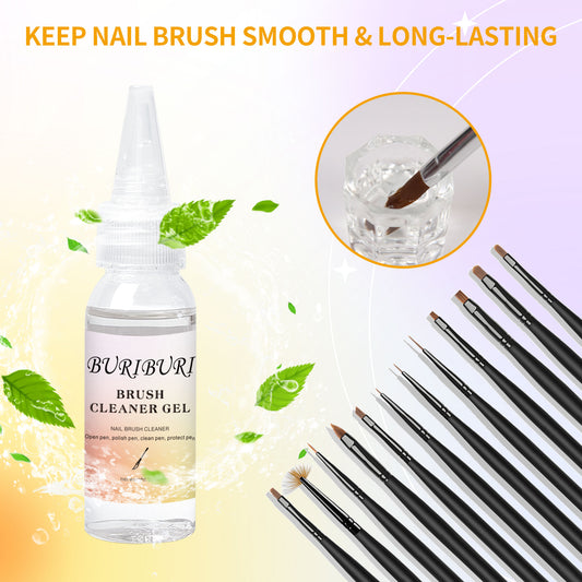 Acrylic Gel Polish Nail Brush Cleaner Gel Water