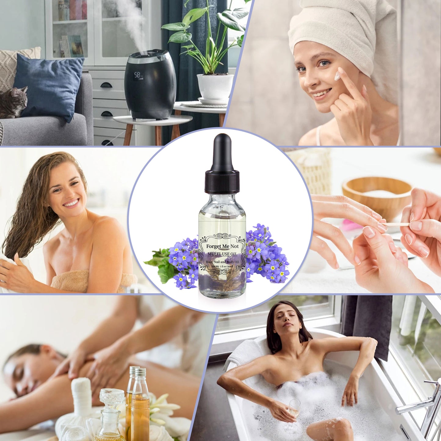 rose forget me not Multi-Use body Oil