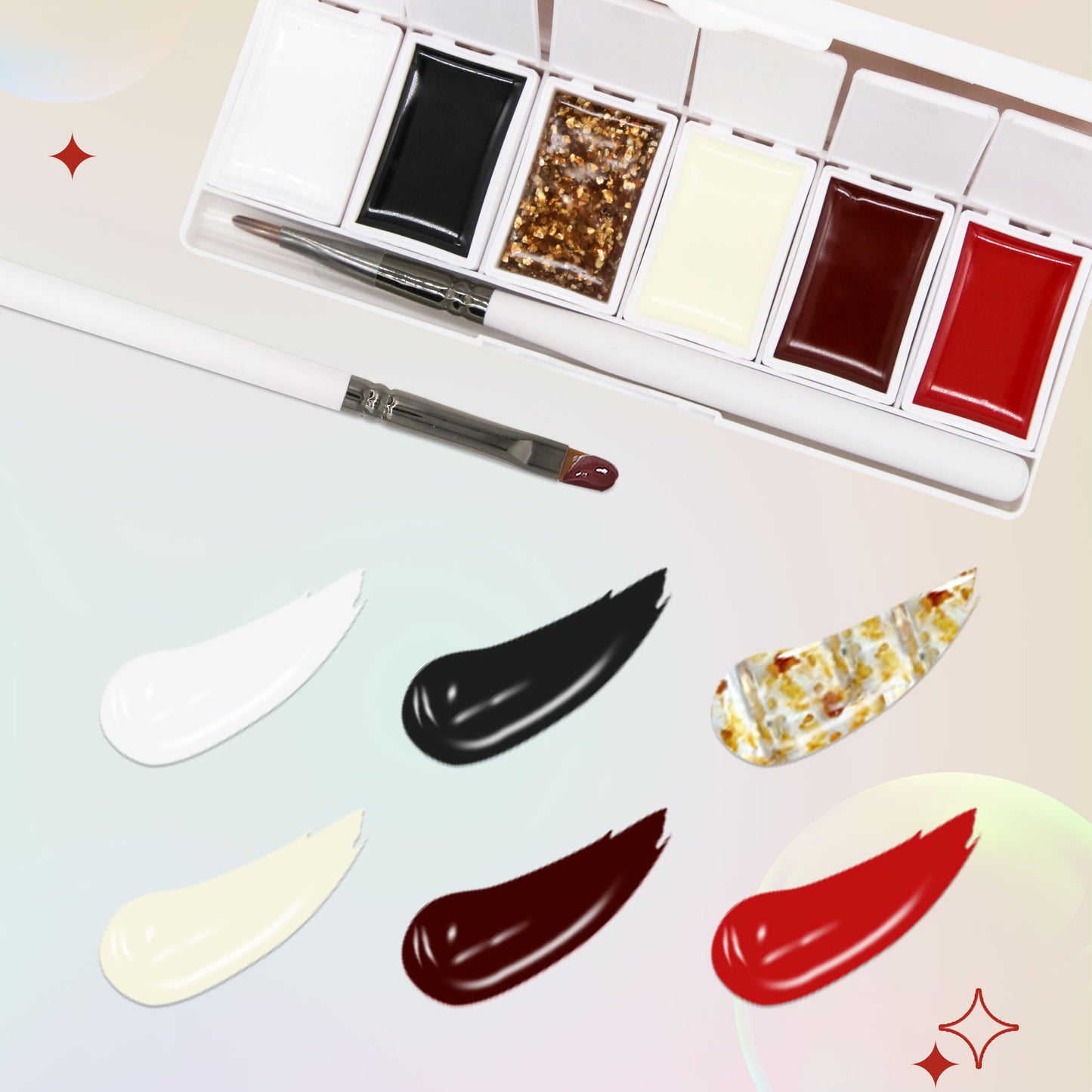 Luxury Hepburn Style - 6 Colors in 1 Solid Cream Pudding Gel Polish