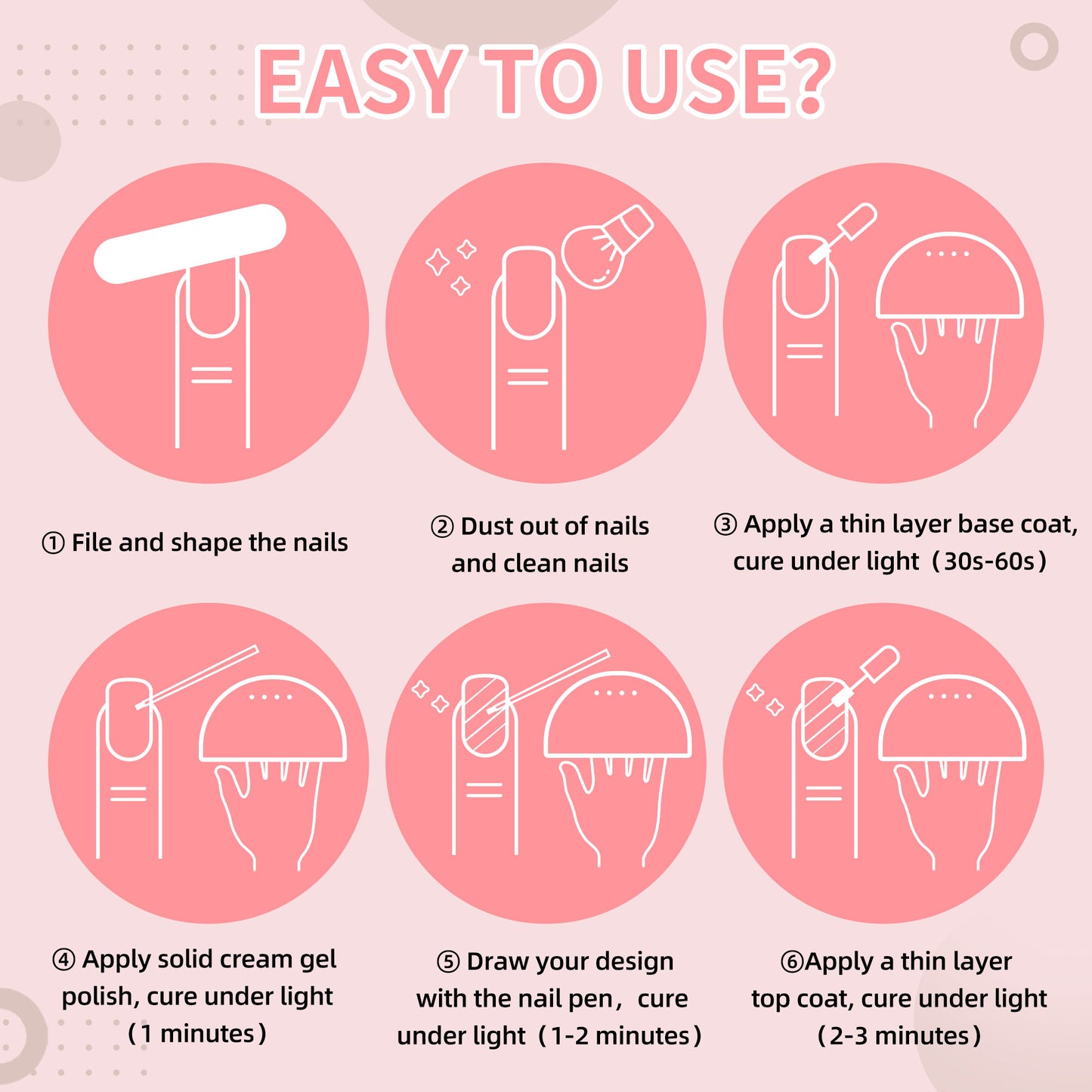 4pcs 3-Colors-in-1 Solid Cream Gel Polish 12 Colors - Beach For Vacation