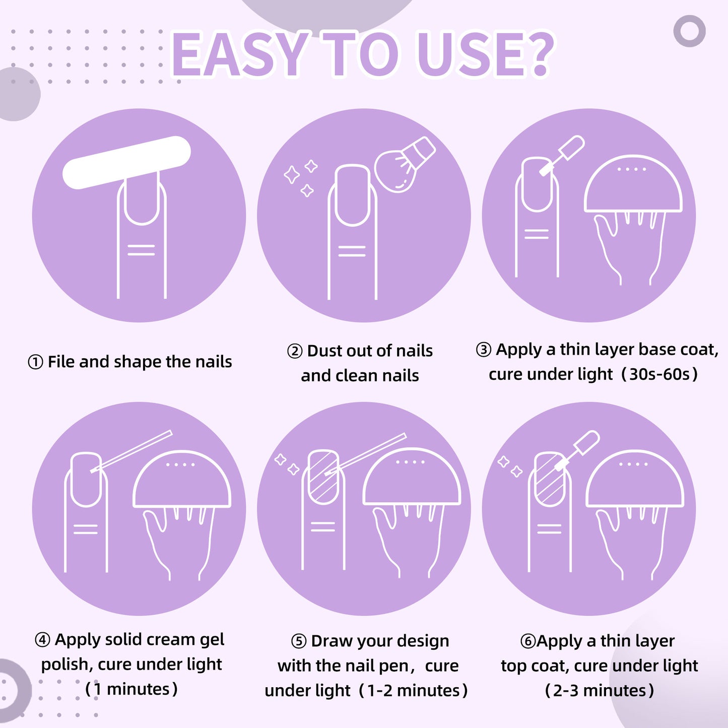 4pcs 3-Colors-in-1 Solid Cream Gel Polish 12 Colors - Perfect Macaron