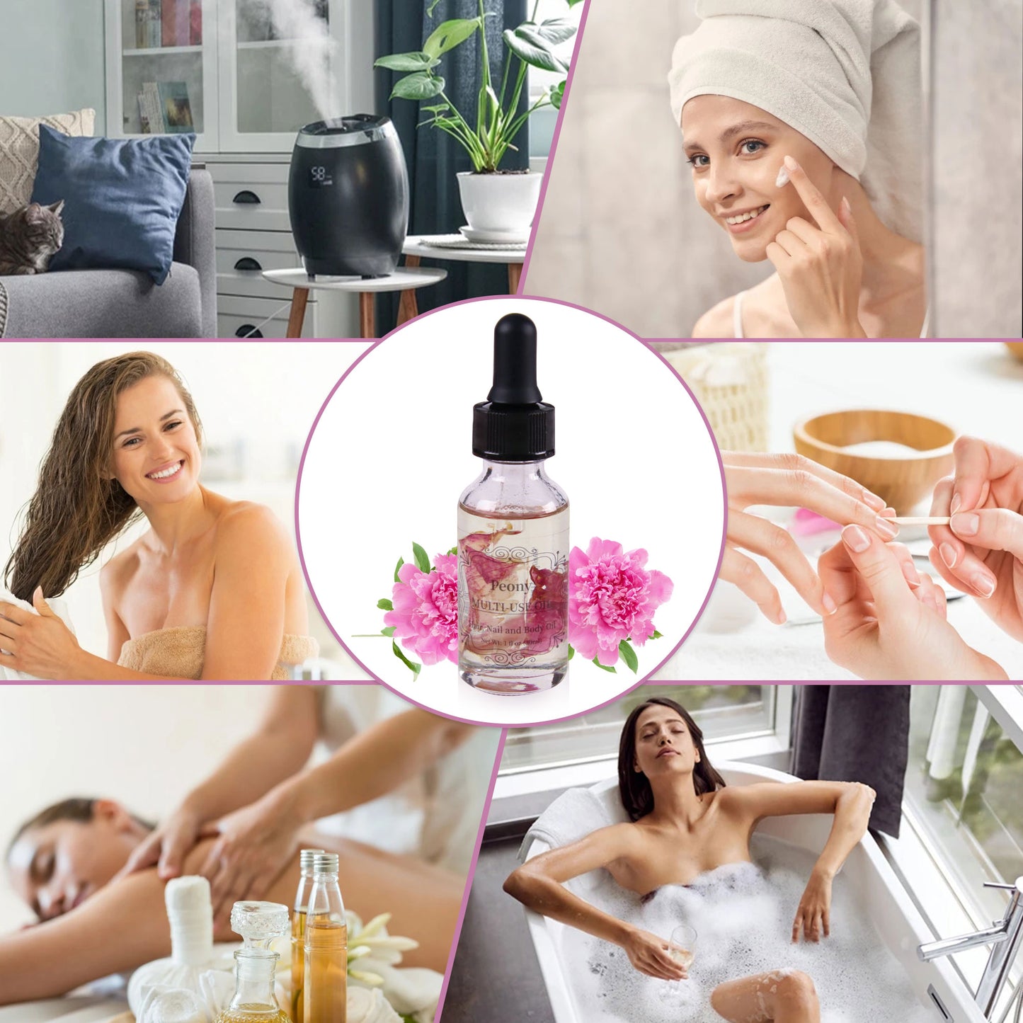 Peony Flower Multi-Use Body Oils