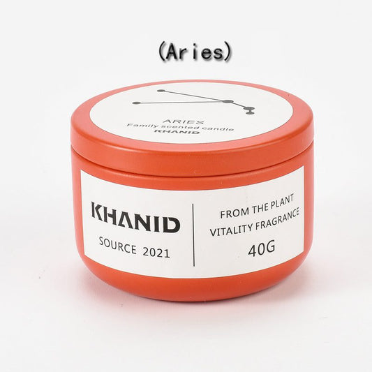 12 Constellations Series Tinplate Cans DIY Aroma Scented Candles