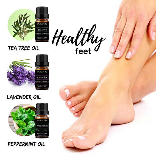 Essential Oils Set Diffuser Blends for Healthy Feet