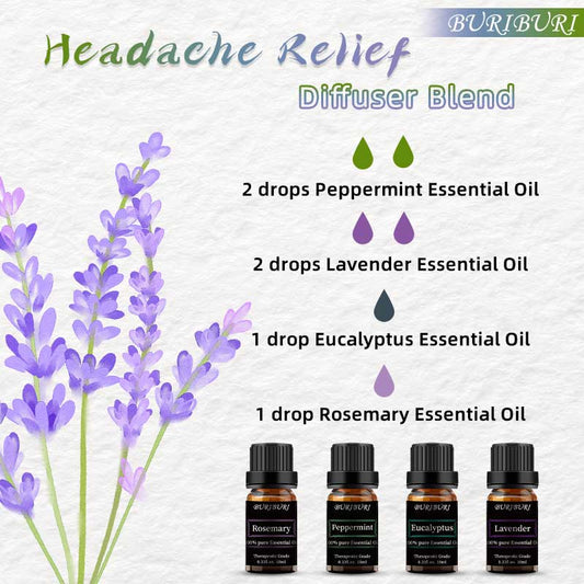 Diffuser Blends for Headache Relief