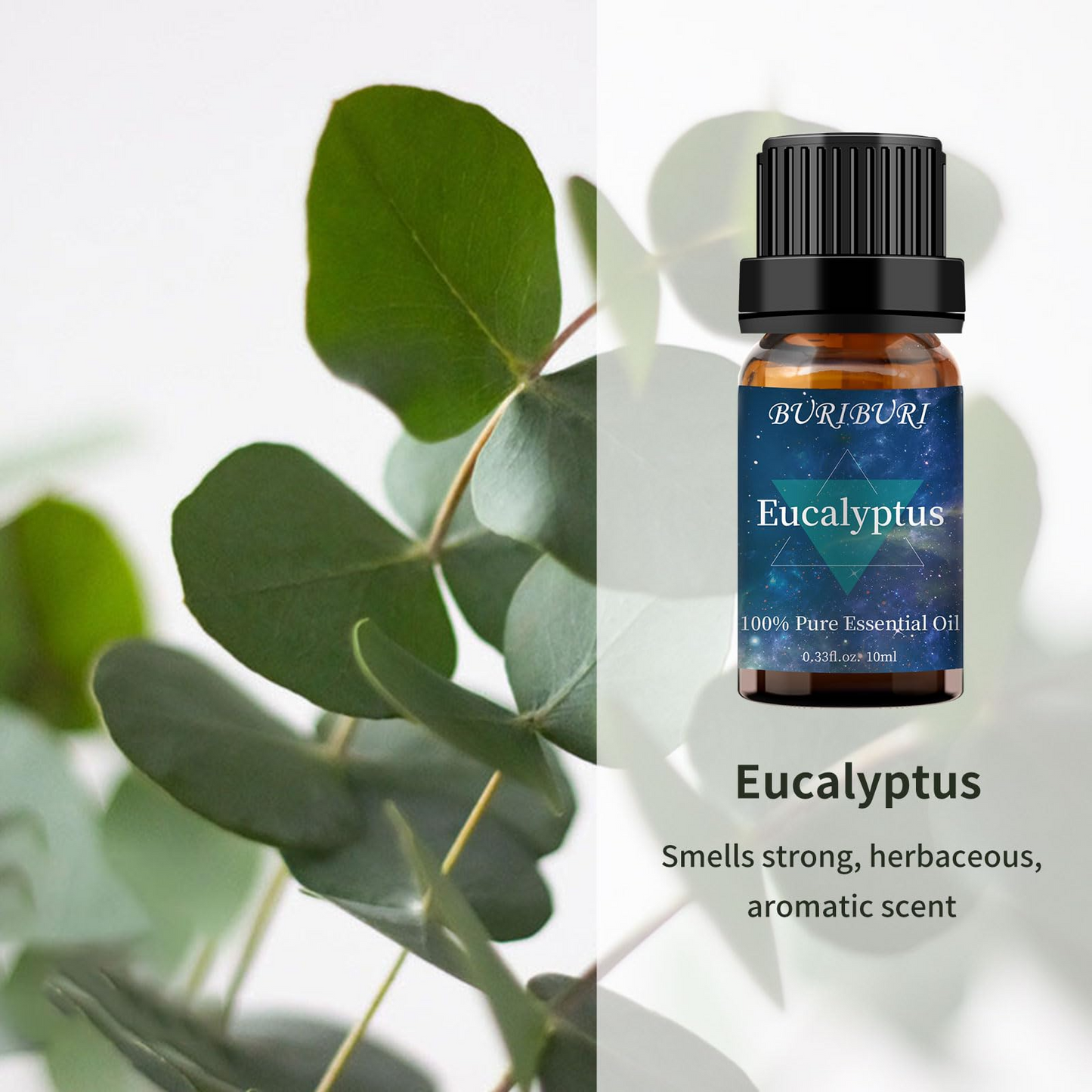 BURIBURI Eucalyptus and Lavender Essential Oil Set 2 Pack