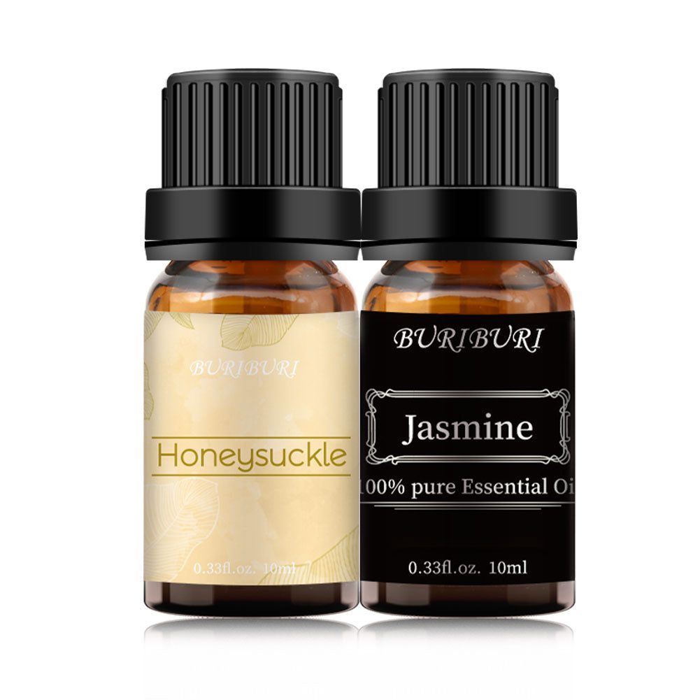 2pcs 10ml Jasmine + Honeysuckle Essential Oil Set