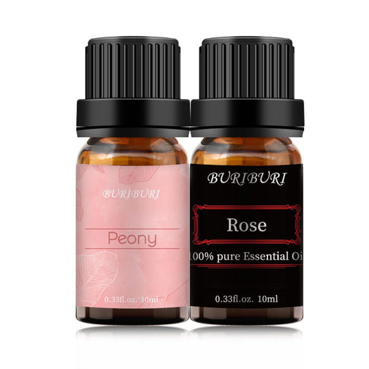 2pcs 10ml Rose + Peony Essential Oil Set