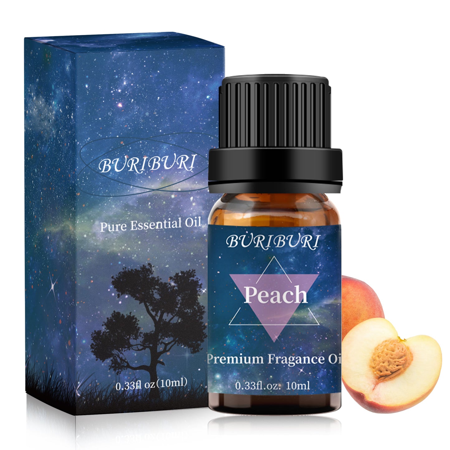 Premium Grade Peach Scented Fragrance Oil - 10ml