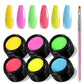 Neon Space - 6 Colors Solid Cream Gel Nails Polish Set
