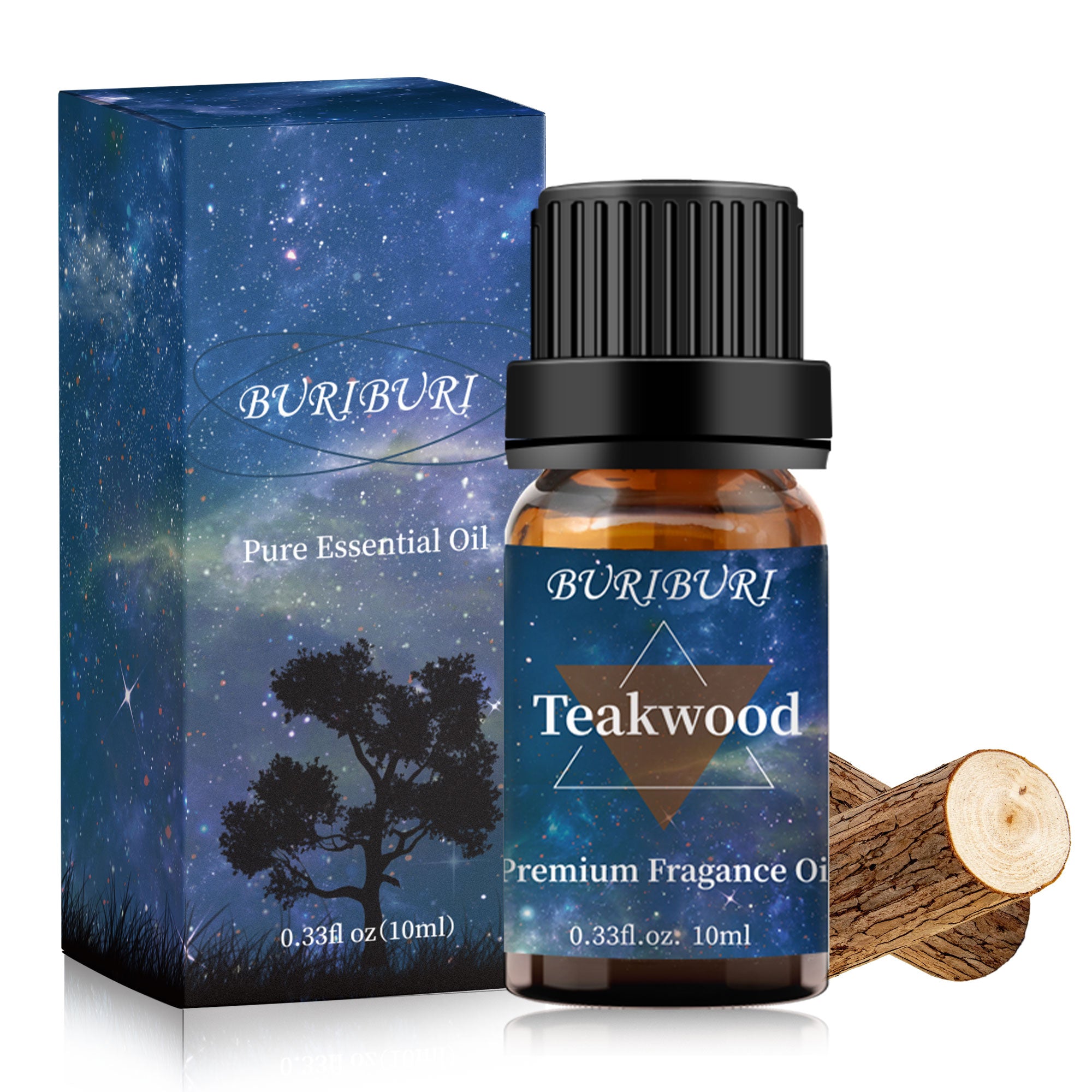 Premium Grade Teakwood Scented Fragrance Oil - 10ml