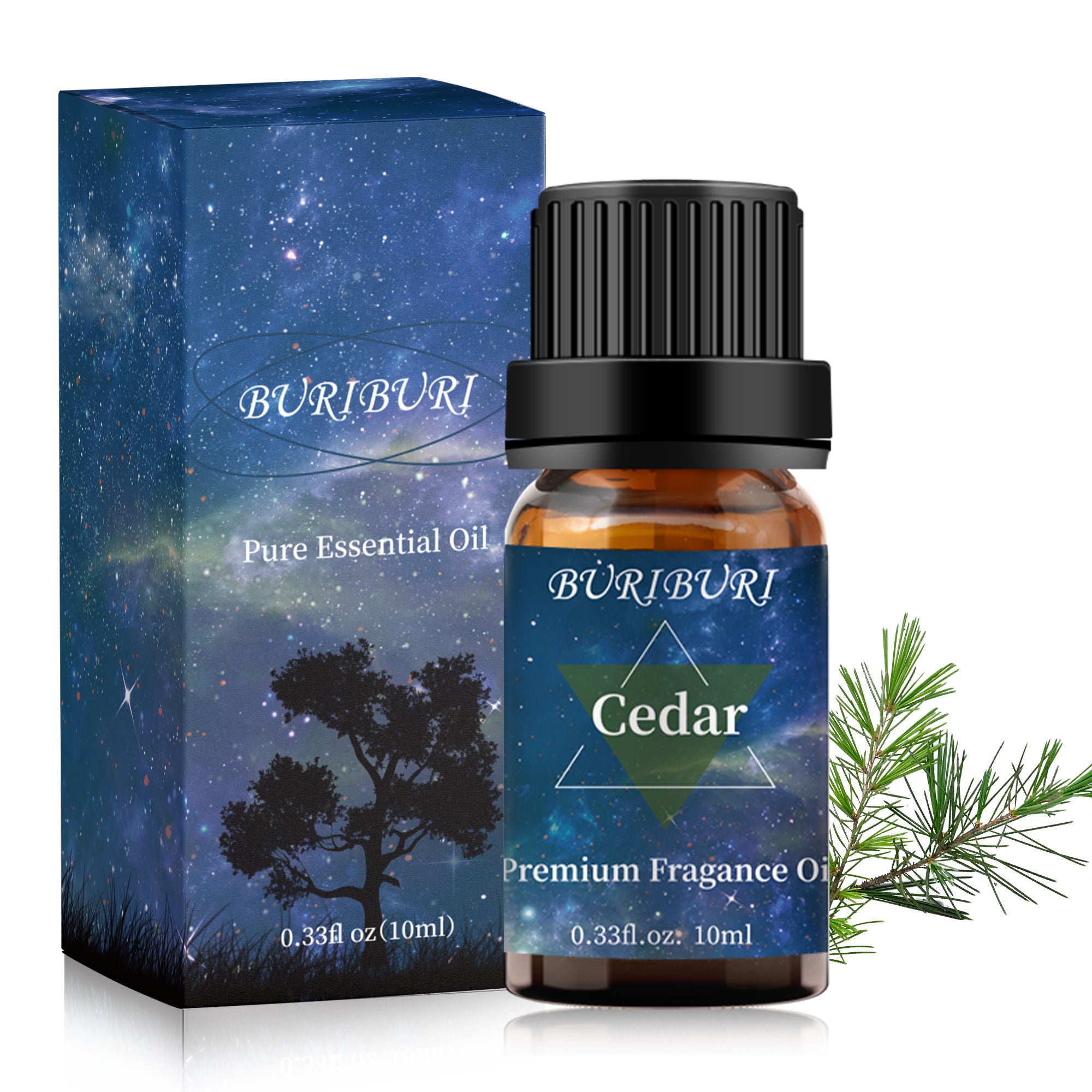 BURIBURI Cedarwood Scented Fragrance Oil - 10ml