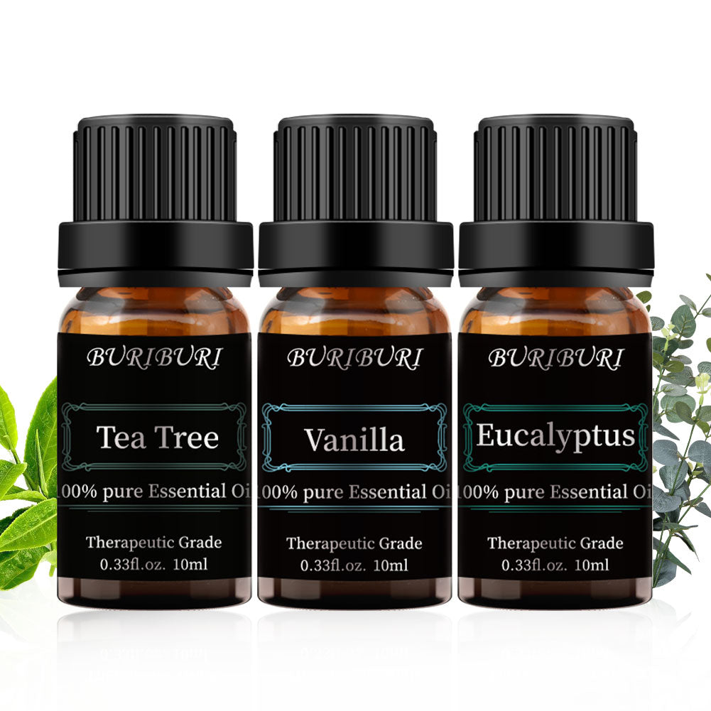 tea tree vanilla eucalyptus essential oils