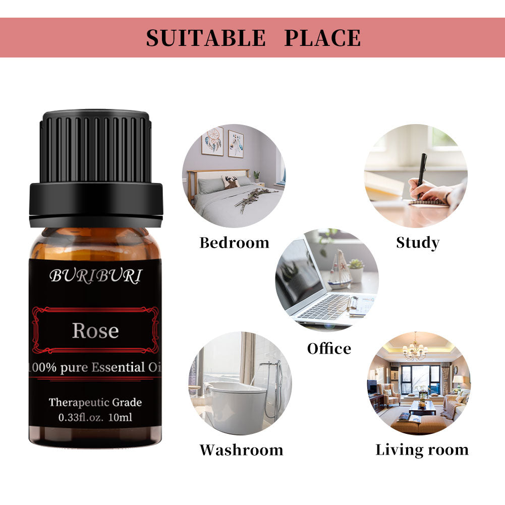 Chamomile, Jasmine, Rose essential oils