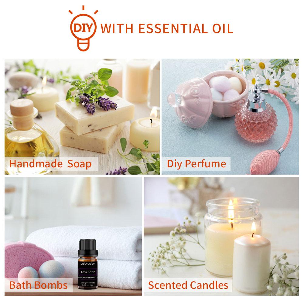 2pcs 10ml Lavender + Eucalyptus Essential Oil Set