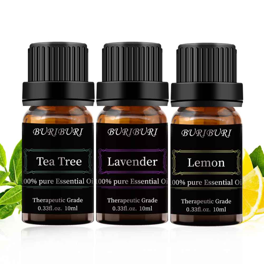 Lavender, Tea Tree, Lemon Essential Oils