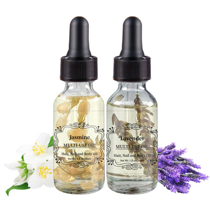 2pcs Lavender + Jamine Multi-Use Oil Flower Body Oils Set