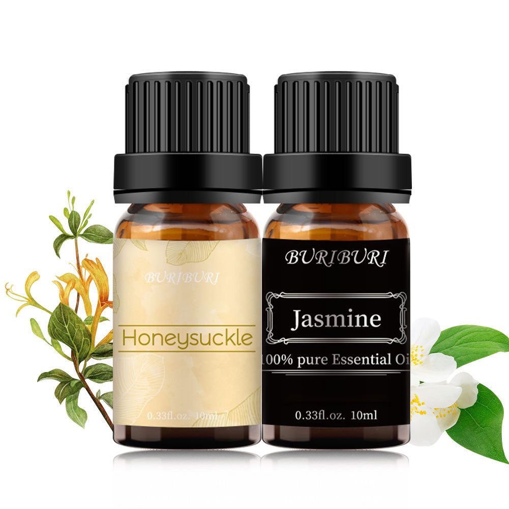 2pcs 10ml Jasmine + Honeysuckle Essential Oil Set
