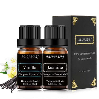 2pcs 10ml Vanilla + Jasmine Essential Oil Set
