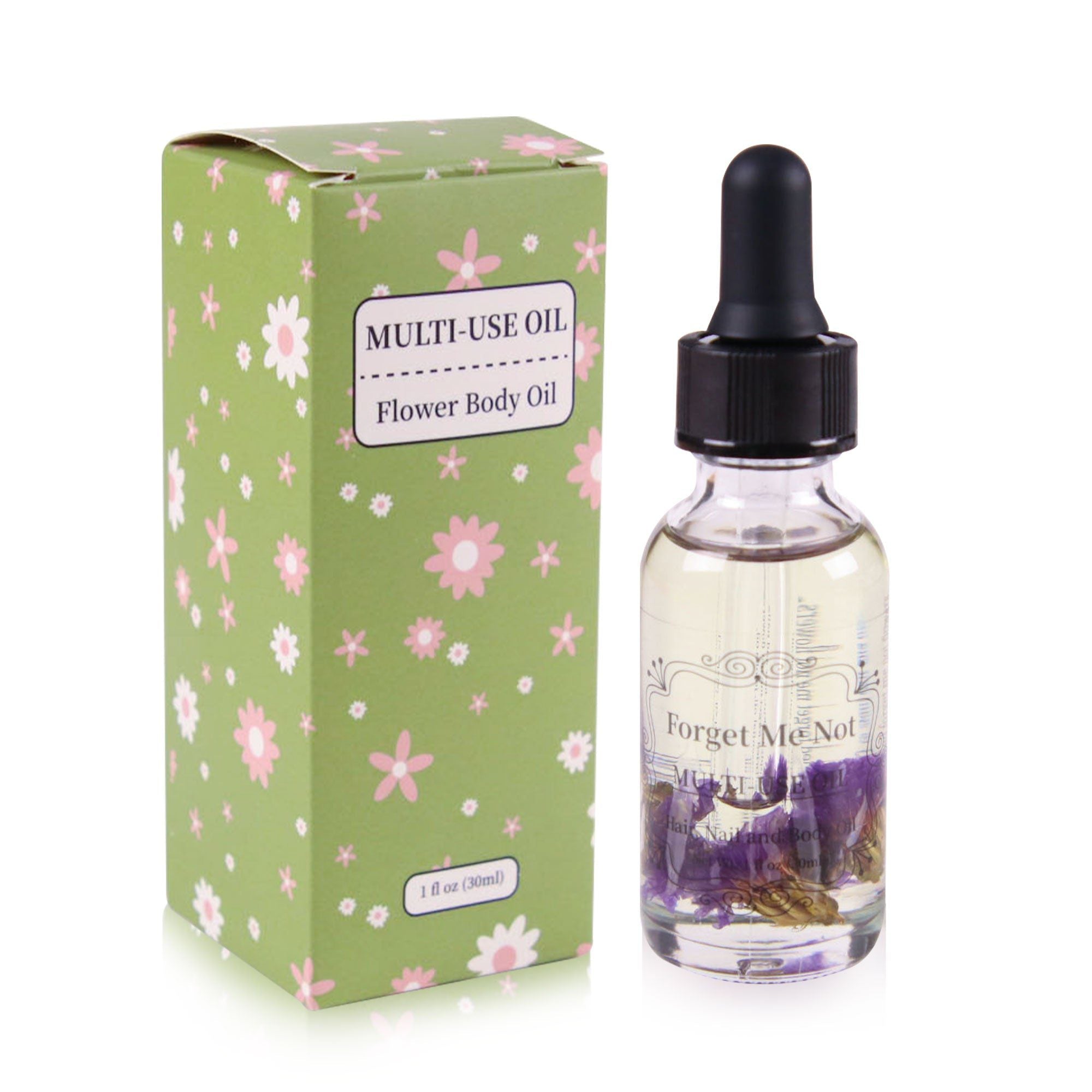 2pcs Rose + Forget Me Not Multi-Use Oil Flower Body Oils Set