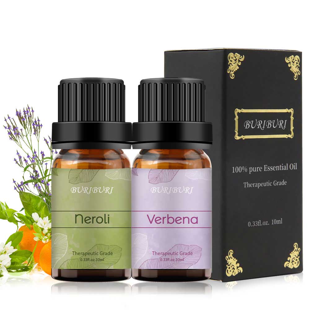 2pcs 10ml Neroli + Verbena Essential Oil Set