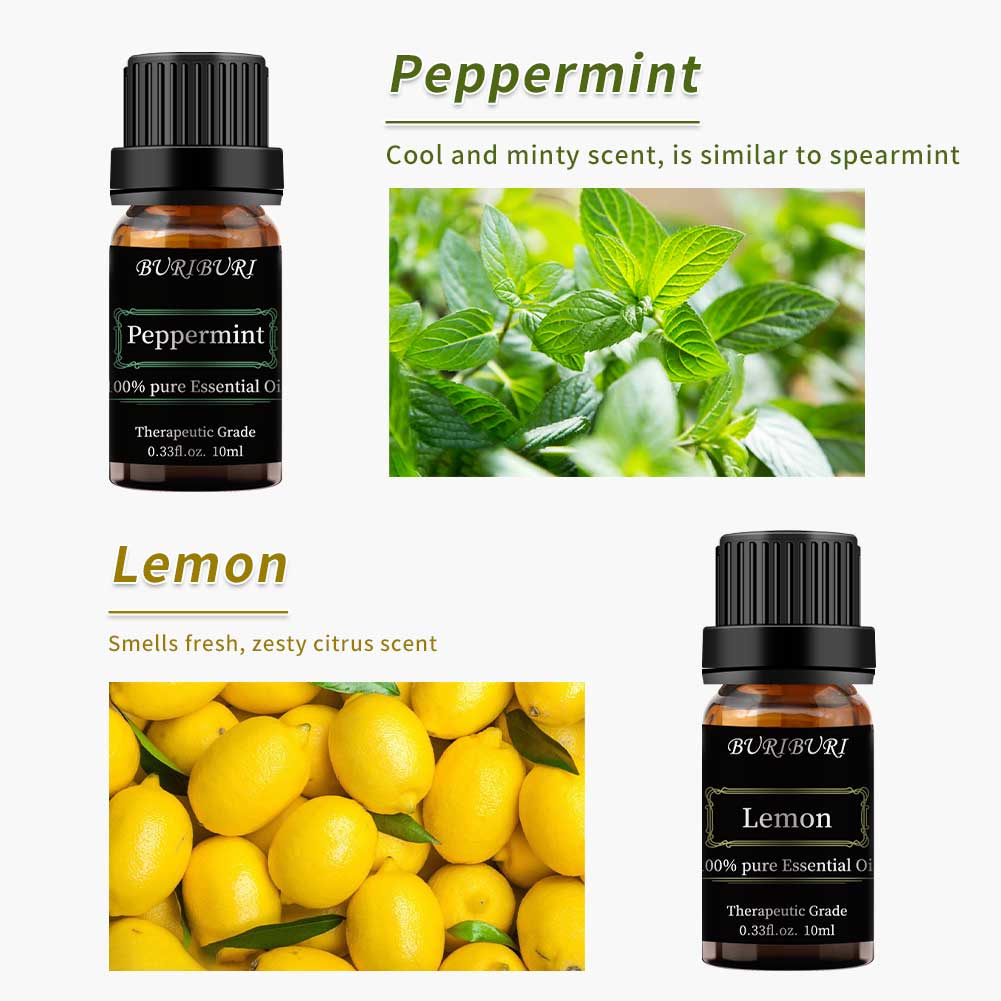 Lemon, Peppermint essential oil