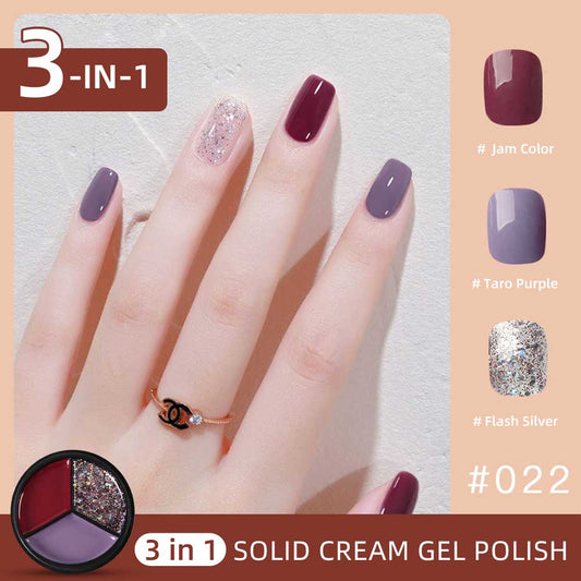 purple glitter gel nail polish