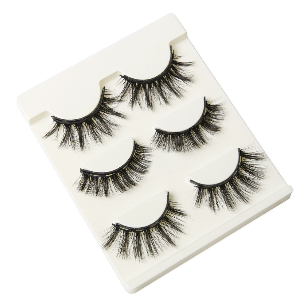 6 Pairs 10-25mm 3D Magnetic Eyelashes & Eyeliner Kit Reusable No Glue False Lashes