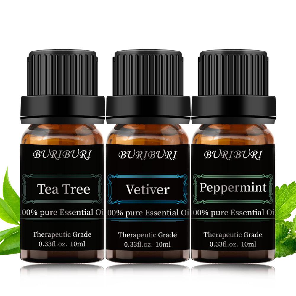 2pcs / 3pcs 10ml Natural Essential Oils Sets for Aromatherapy, Diffuser, Spa, Massage, DIY Bath Bomb & Candle Making