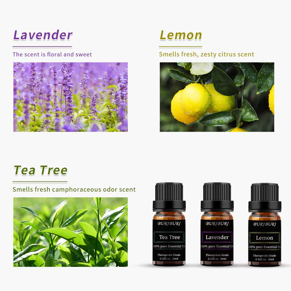Lavender Tea Tree Lemon Essential Oils Diffuser Blends