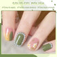 3 Colors in 1 Solid Cream Gel Polish - Nude, Olive Green, Light Green