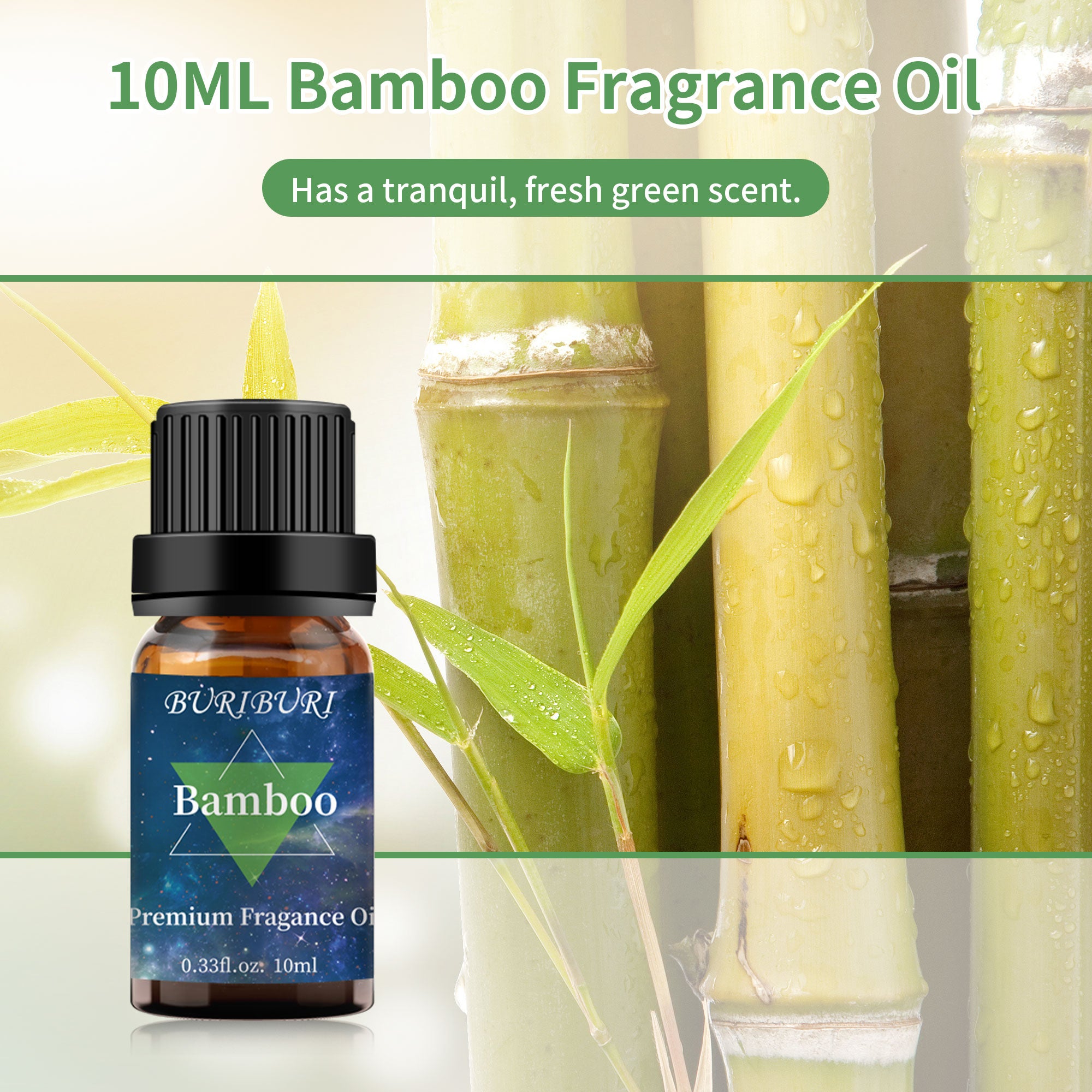 Premium Grade Bamboo Scented Fragrance Oil - 10ml