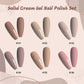 Classic Nude Color - 6 Colors Solid Cream Gel Nails Polish Set