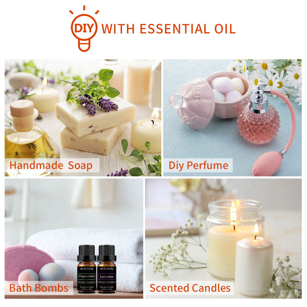 lavender peppermint essential oil set