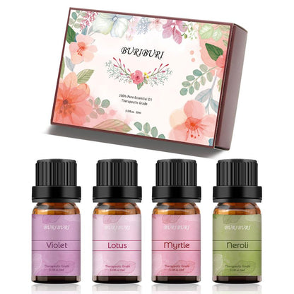 4pcs / 6pcs / 8pcs 10ml Natural Essential Oils Sets for Aromatherapy, Diffuser, Spa, Massage, DIY Candle Making