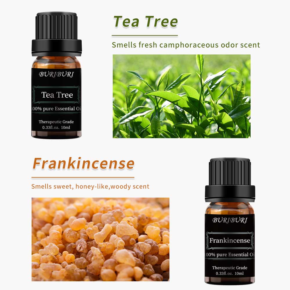lavender, peppermint, eucalyptus, tea tree, rosemary,frankincense  essential oil